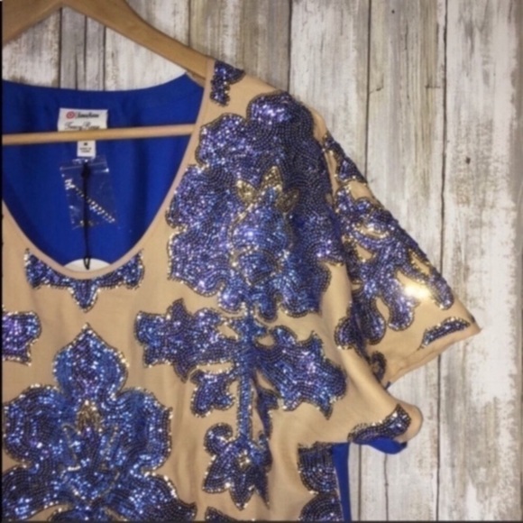 NWT Tracy Reese FT Sequined Blouse - Picture 4 of 7